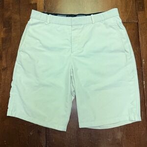 Nike Golf Shorts Mens 34 Light Tan Khaki Dri-FIT Flat Front Stretch Waist AJ5495